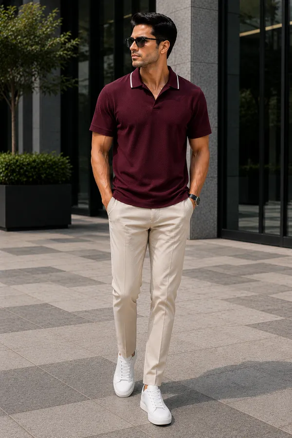 Wine_Regular_Fit_Polo_T-Shirt_for_Men