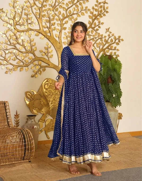 Purple_Bandhej_Print_Faux_Georgette_Anarkali_Gown_Set_With_Dupatta_Stitched