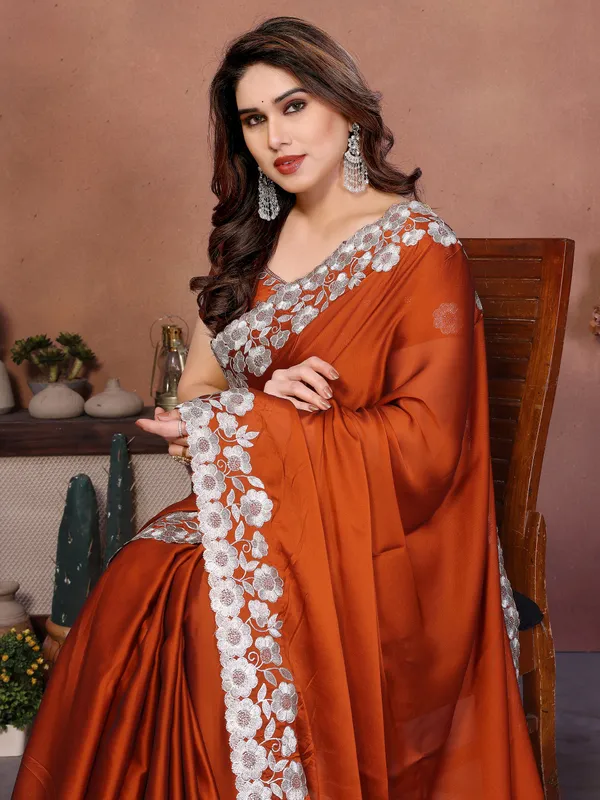 Orange_Rangoli_Silk_Zari_Embroidered_Saree
