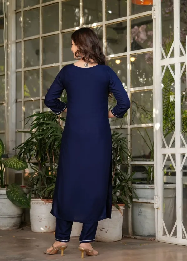Royal_Blue_Silk_Blended_Kurta_Set