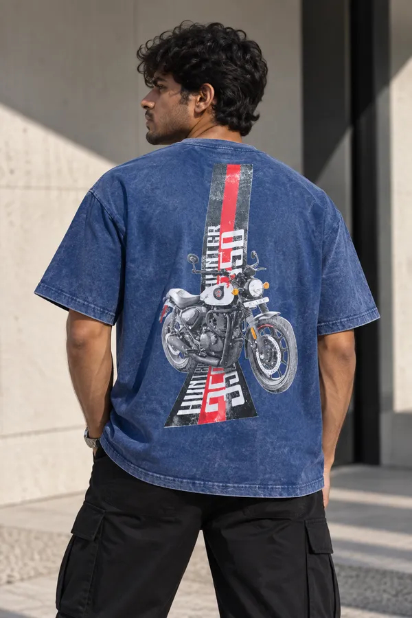 Blue_Cotton_Acid_Wash_Drop_Shoulder_Graphic_T_Shirt_For_Men