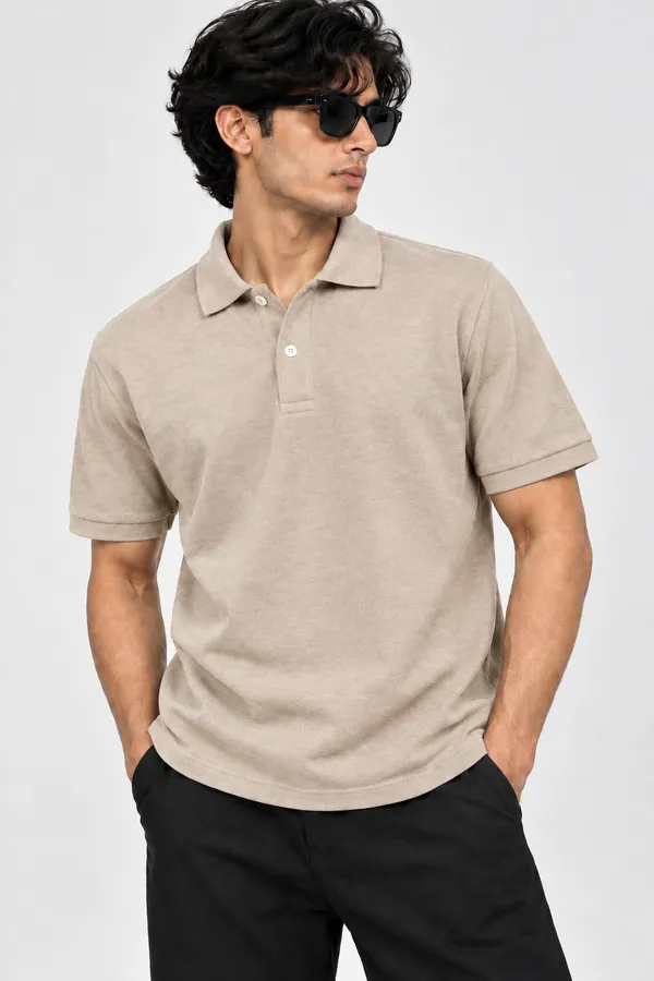 Beige_Dry_Fit_Regular_Fit_Polo_T_Shirt_For_Men