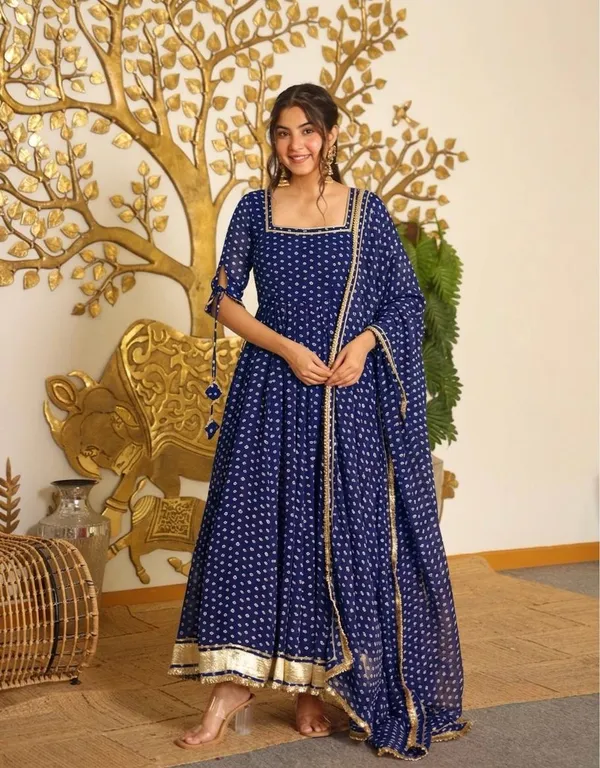 Purple_Bandhej_Print_Faux_Georgette_Anarkali_Gown_Set_With_Dupatta_Stitched