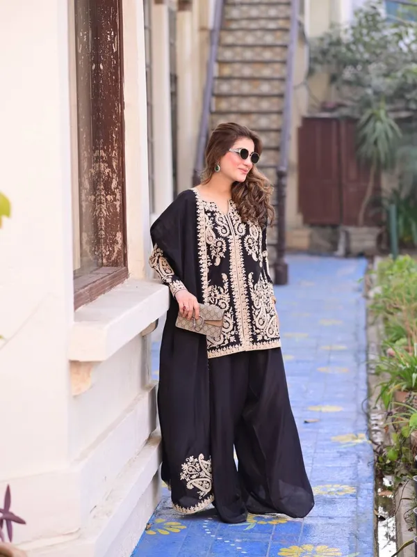 Black_Faux_Georgette_Embroidered_Farshi_Palazzo_Set_Stitched