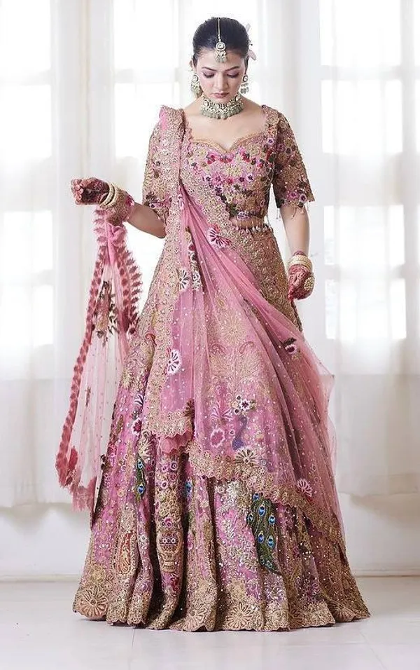 Pink_Sequins_Faux_Georgette_Embroidered_Lehenga_Set