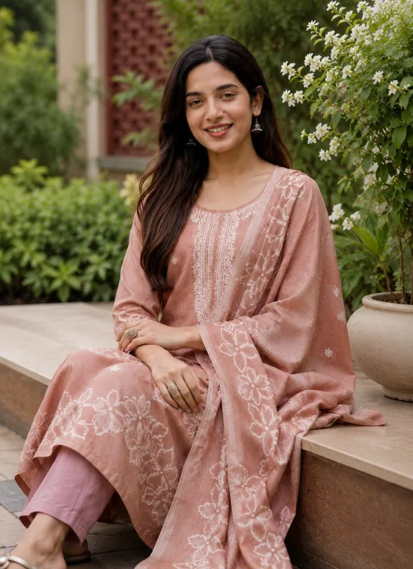 Cotton_Jacquard_Self_Woven_Straight_Kurta_With_Pant_And_Dupatta