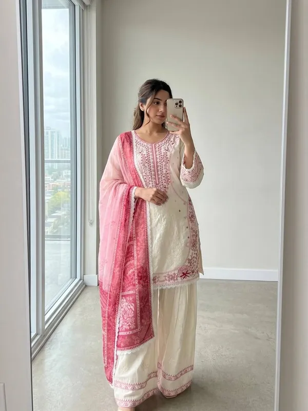 Pink_Embroidery_Work_Satin_Salwar_Suit_Stitched