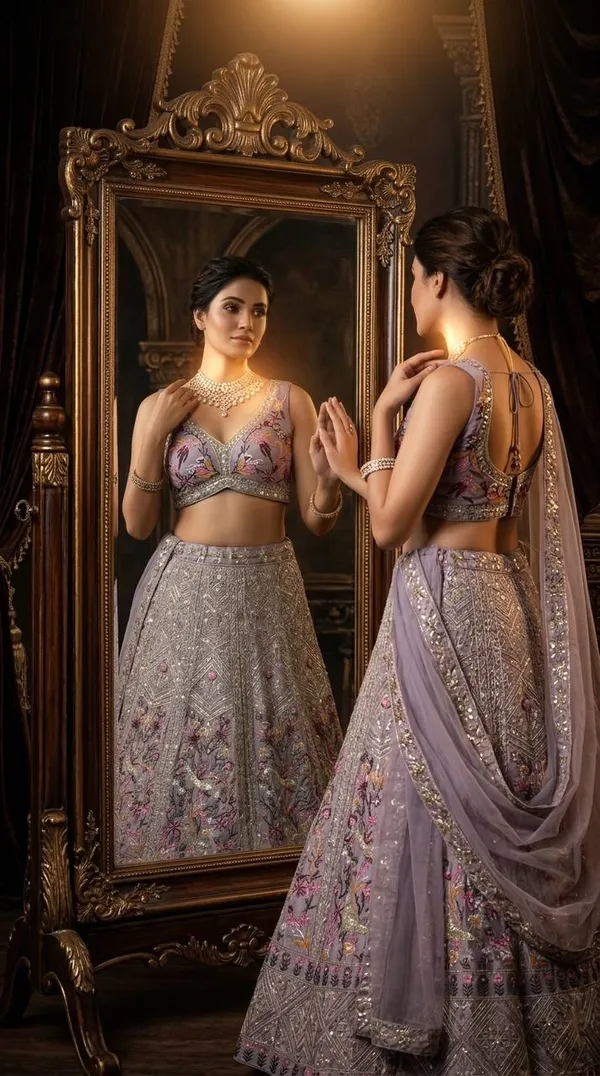 Engagement_Special_Tabby_Silk_Pearl_Embroidery_Sequence_Work_Lehenga_Choli