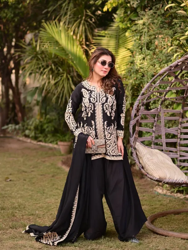 Black_Faux_Georgette_Embroidered_Farshi_Palazzo_Set_Stitched