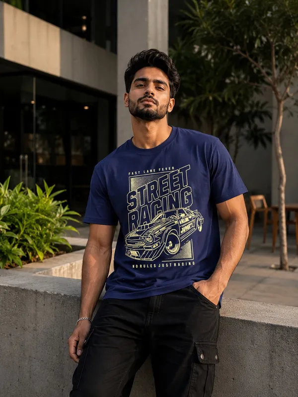 Navy_Cotton_Graphic_T-Shirt_for_Men