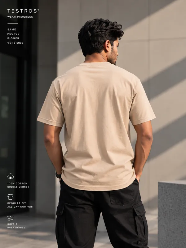 Beige_Cotton_Regular_Fit_Graphic_T_Shirt_For_Men