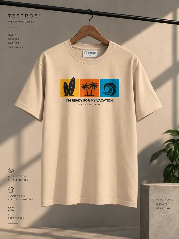 Beige_Cotton_Regular_Fit_Graphic_T_Shirt_For_Men