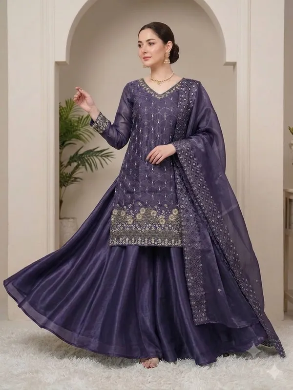 Purple_Womens_Fendi_Embroidered_Kurti_With_Full_Flair_Palazzo_And_Designer_Dupatta