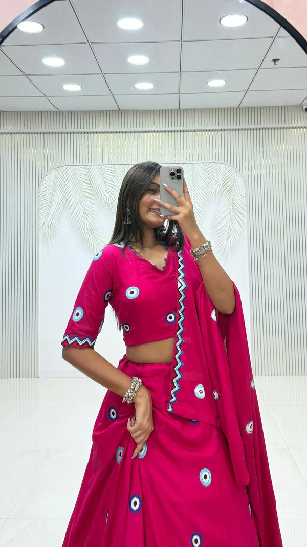 Pink_Pure_Cotton_Evil_Eye_Embroidery_Heavy_Thread_Work_Lehenga_Choli_Set