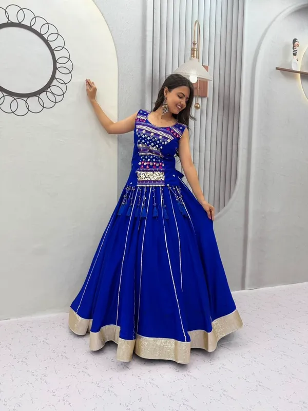 Royal_Blue_Pure_Cotton_Mirror_Hand_Work_And_Ribbon_Work_Navratri_Chaniya_Choli_Set