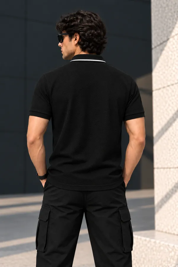Black_Crape_Relaxed_Fit_Polo_T_Shirt_For_Men