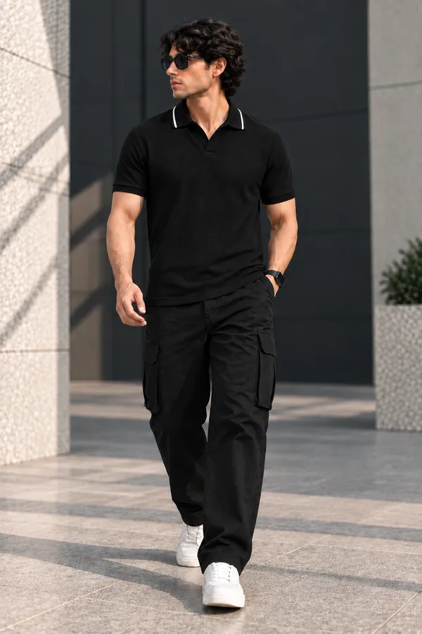 Black_Crape_Relaxed_Fit_Polo_T_Shirt_For_Men