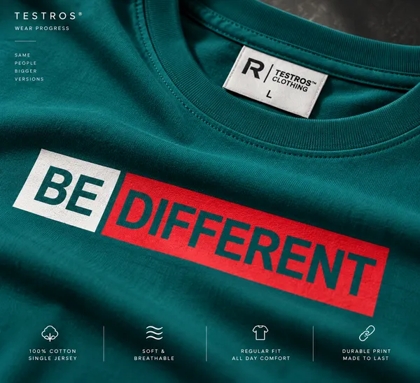 Teal_Green_Cotton_Regular_Fit_Round_Neck_T_Shirt_For_Men