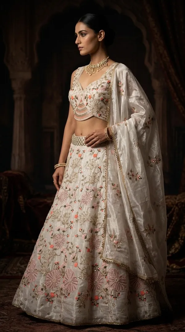 Engagement_Special_Tabby_Silk_Pearl_Embroidery_Sequence_Work_Lehenga_Choli