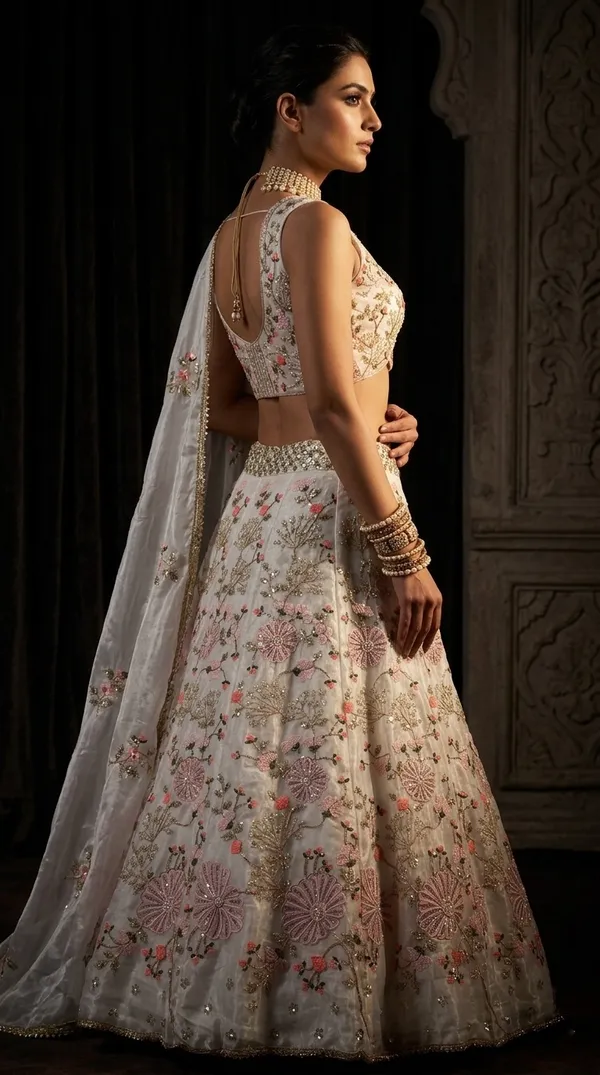 Engagement_Special_Tabby_Silk_Pearl_Embroidery_Sequence_Work_Lehenga_Choli