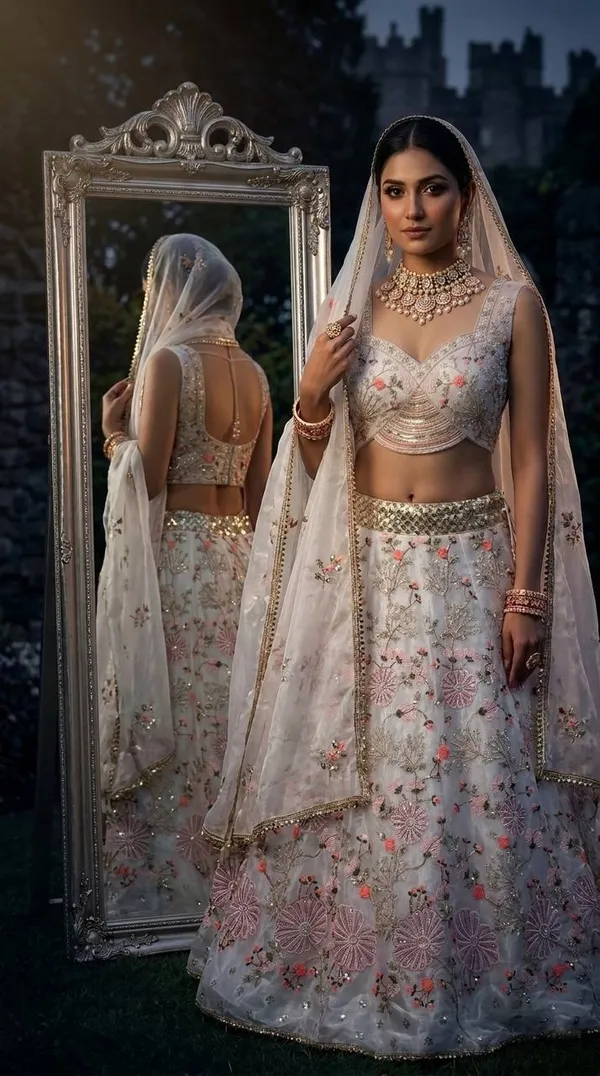Engagement_Special_Tabby_Silk_Pearl_Embroidery_Sequence_Work_Lehenga_Choli