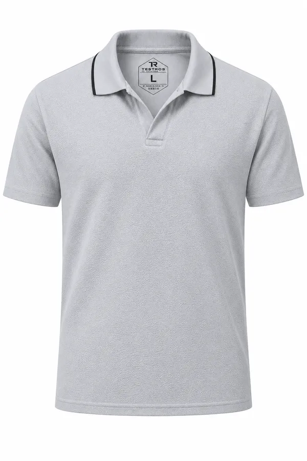 Grey_Crape_Regular_Fit_Polo_T_Shirt_For_Men