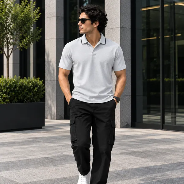 Grey_Crape_Regular_Fit_Polo_T_Shirt_For_Men