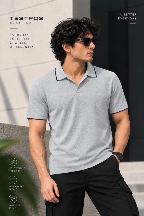 Grey_Crape_Regular_Fit_Polo_T_Shirt_For_Men