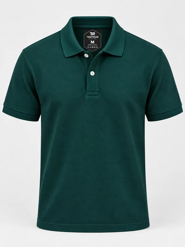 Dark_Green_Dry_Fit_Polo_T_Shirt_For_Men