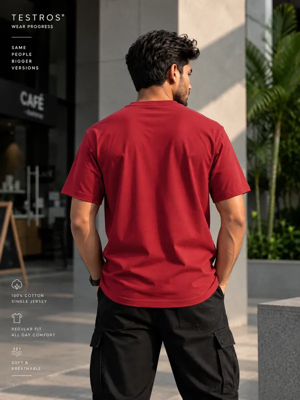 Maroon_Cotton_Regular_Fit_Graphic_T_Shirt_For_Men