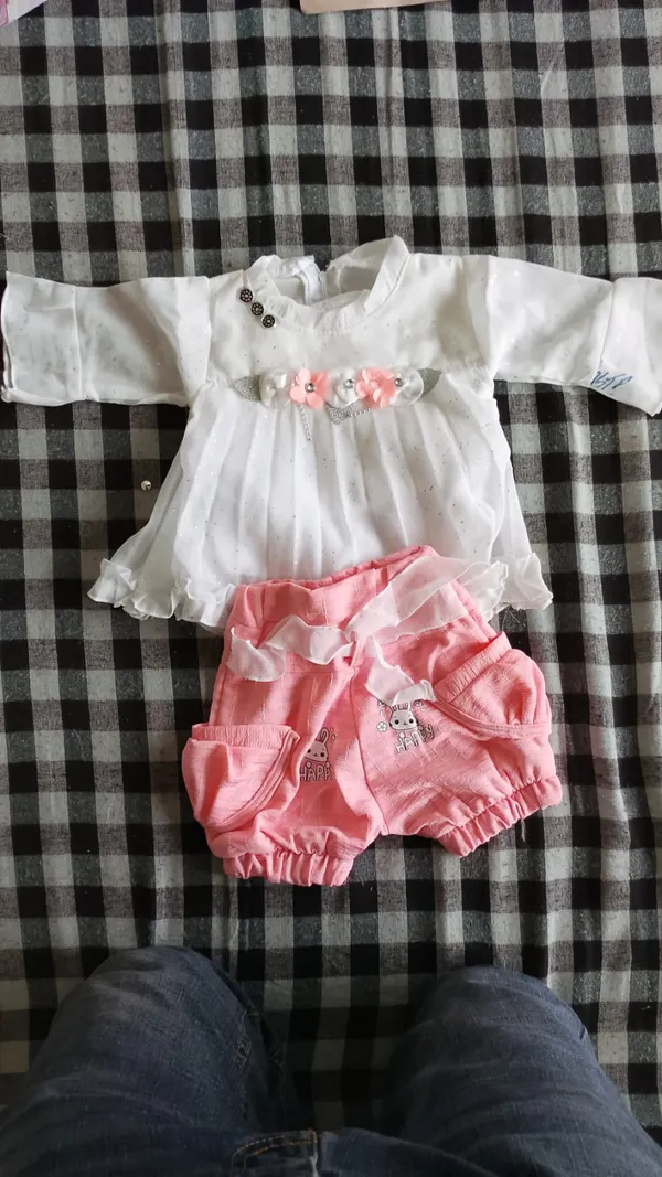 Pink_White_Cotton_Partywear_Outfit_Set_For_Girls
