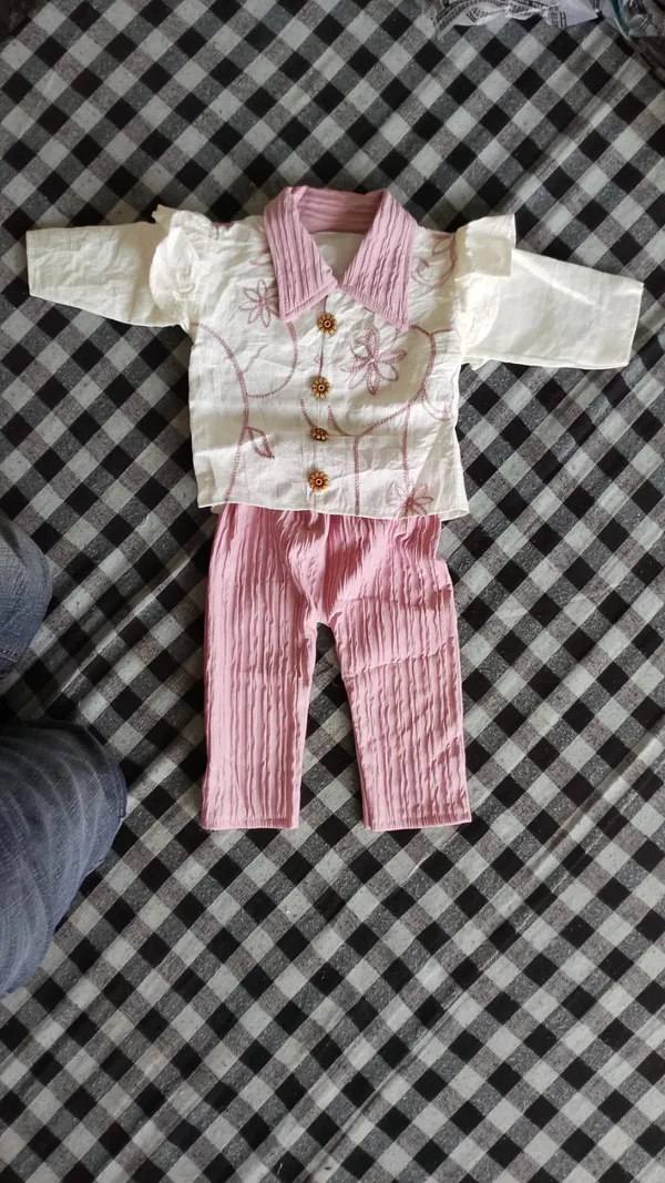 White_Pink_Chanderi_Embroidered_Ethnic_Top_And_Pants_Set_For_Baby_Girls