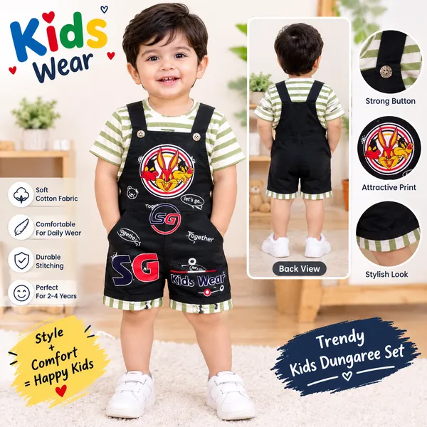 Black_Denim_Casual_Dungaree_Set_For_Boys