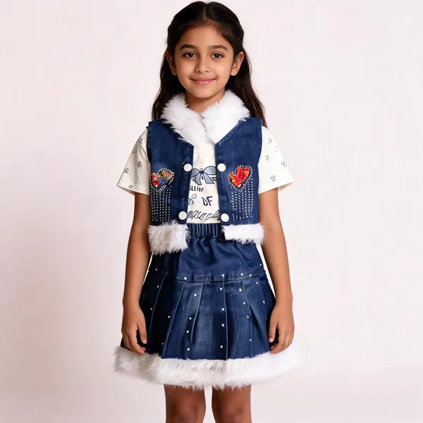 White_Blue_Denim_Cotton_Flared_Dress_For_Baby