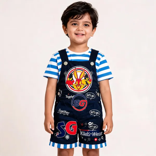 Multicolor_Cotton_Denim_Casual_Dungaree_Set_For_Boys