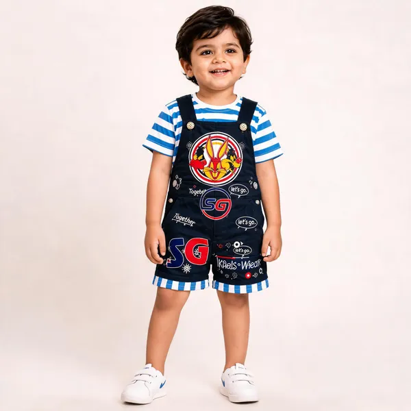 Multicolor_Cotton_Denim_Casual_Dungaree_Set_For_Boys