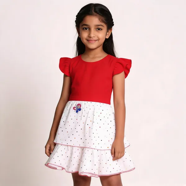 Red_White_Crepe_Cotton_Ruffled_Printed_Frock_Dress_For_Girls