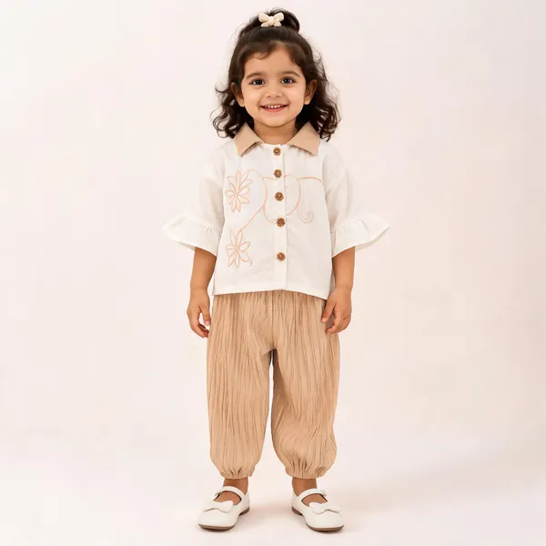 White_Chanderi_Embroidered_Floral_Co-Ord_Set_For_Girls