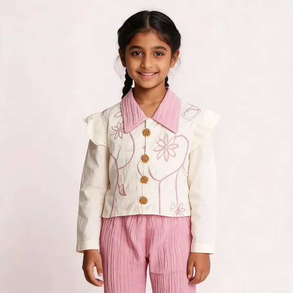 White_Pink_Chanderi_Embroidered_Ethnic_Top_And_Pants_Set_For_Baby_Girls