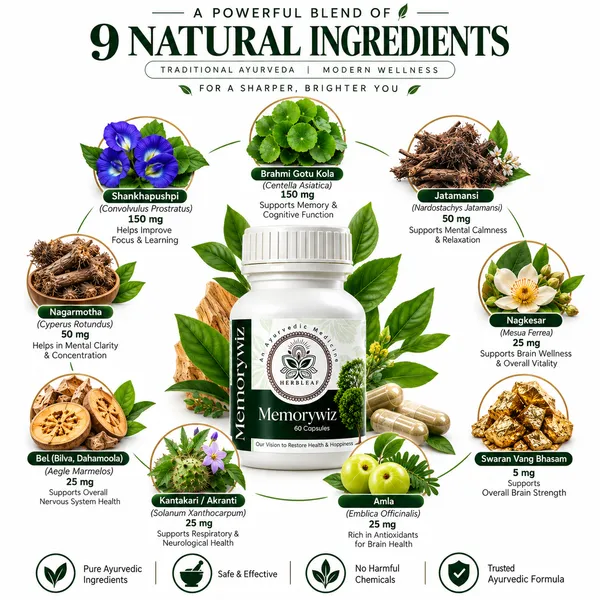 Herbleaf_Memorywiz_Ayurvedic_Capsules_60_Count
