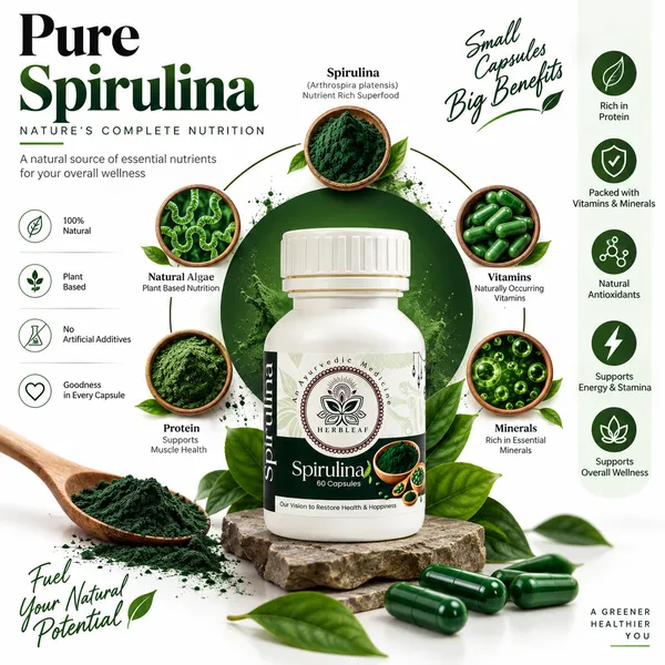 HerbLeaf_Spirulina_60_Capsules