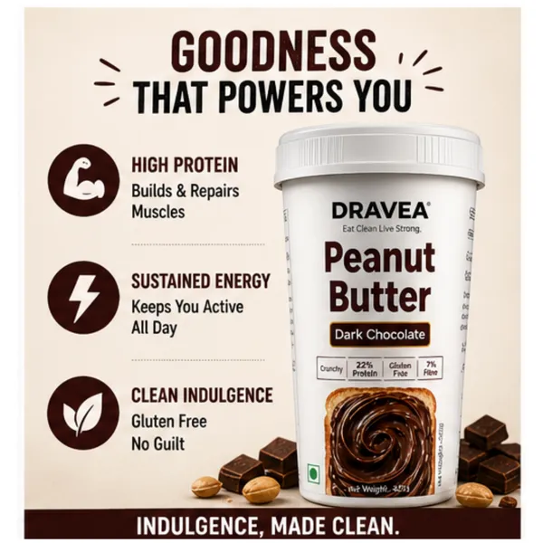 Dravea_Creamy_Dark_Chocolate_Peanut_Butter_425G
