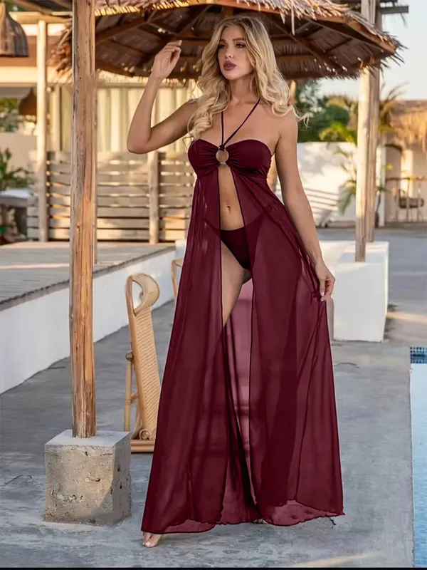 Erotic_Night_Dress_Costume_Maroon