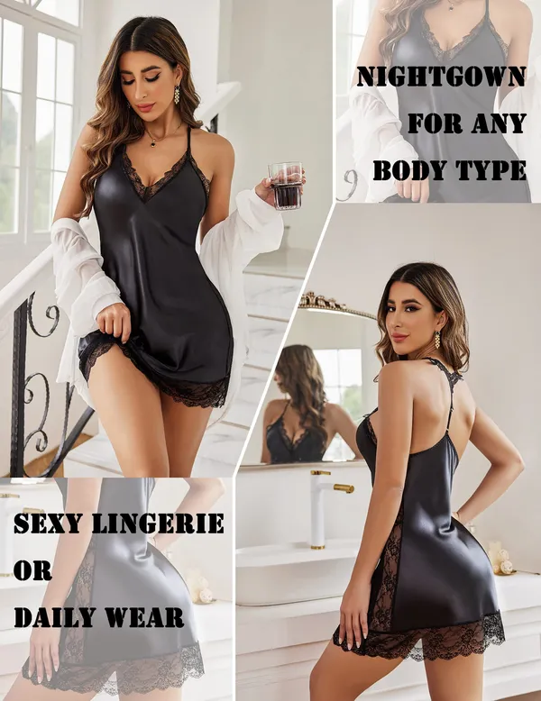 Long_Sheer_V_Neck_Nightgown_Black