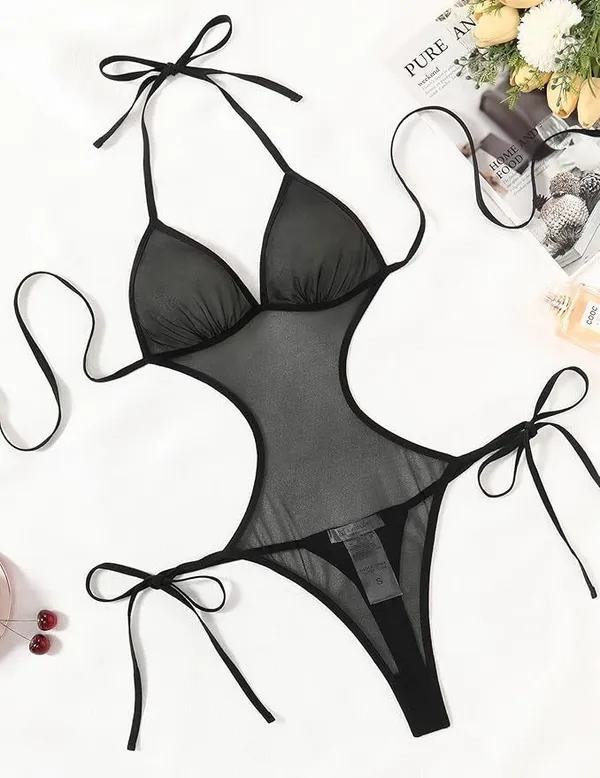 Deep_V_Teddy_Lingerie_Black