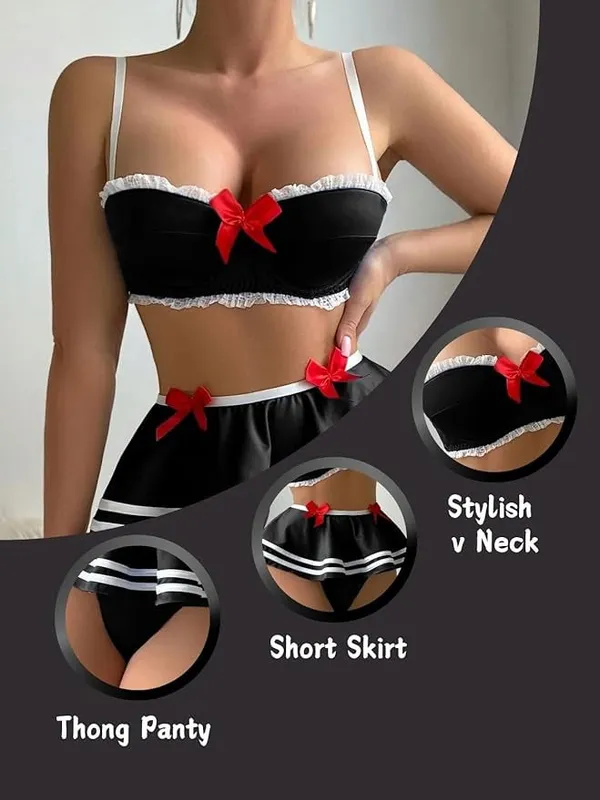 Bra_And_Skirt_Panty_Set_Costume_Black
