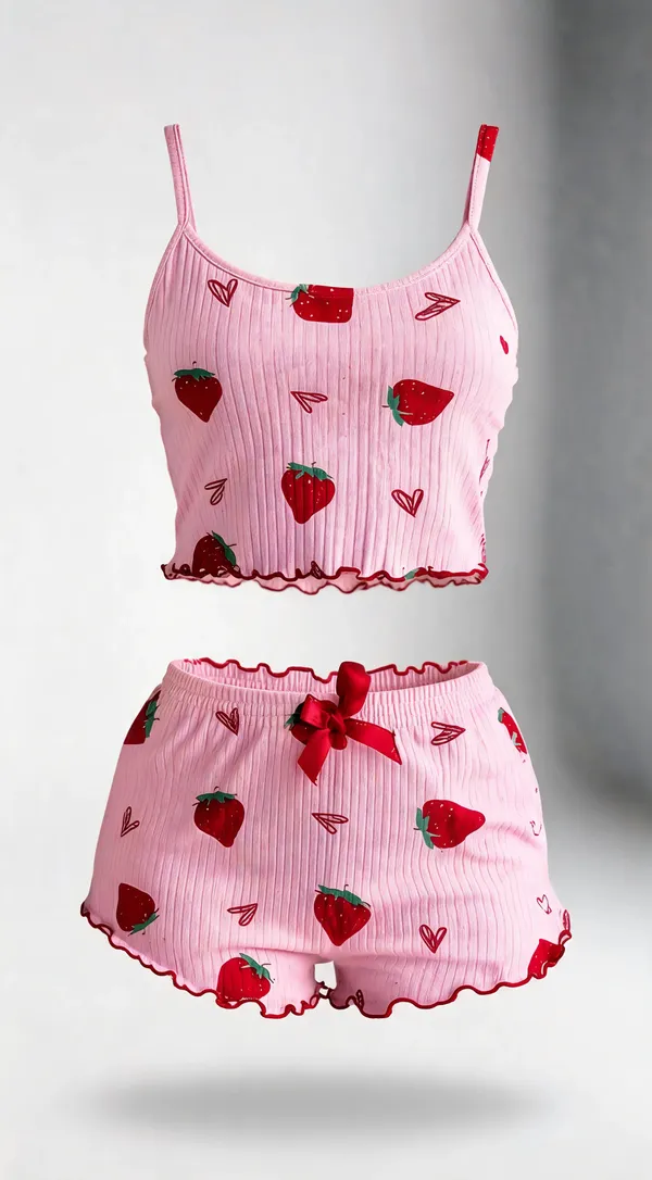 Pink_Strawberry_Night_Suit_Pink