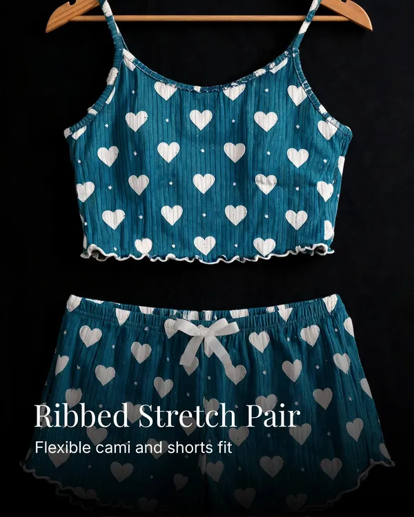 Green_Ribbed_Short_Set_Green