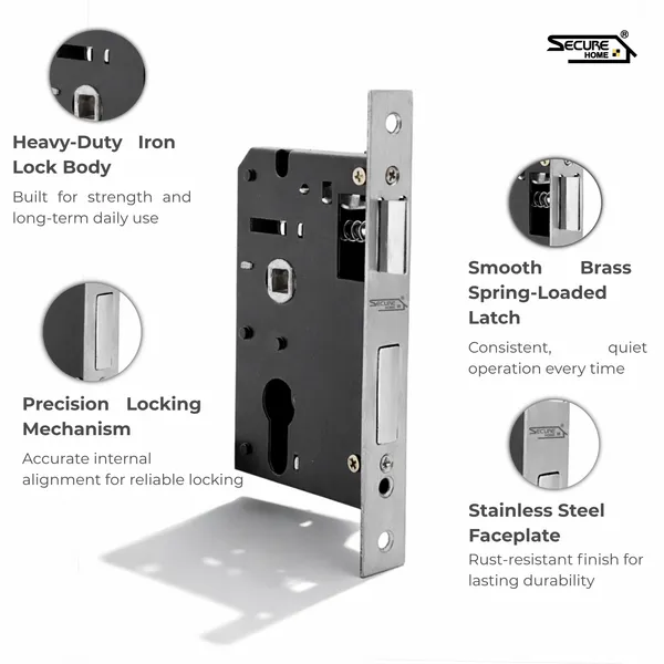Silver_And_Black_White_Metal_Modern_Lever_Door_Lock_Set