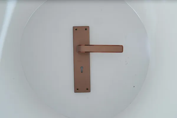 Rose_Gold_White_Metal_Modern_Lever_Door_Handle_Lock_Set